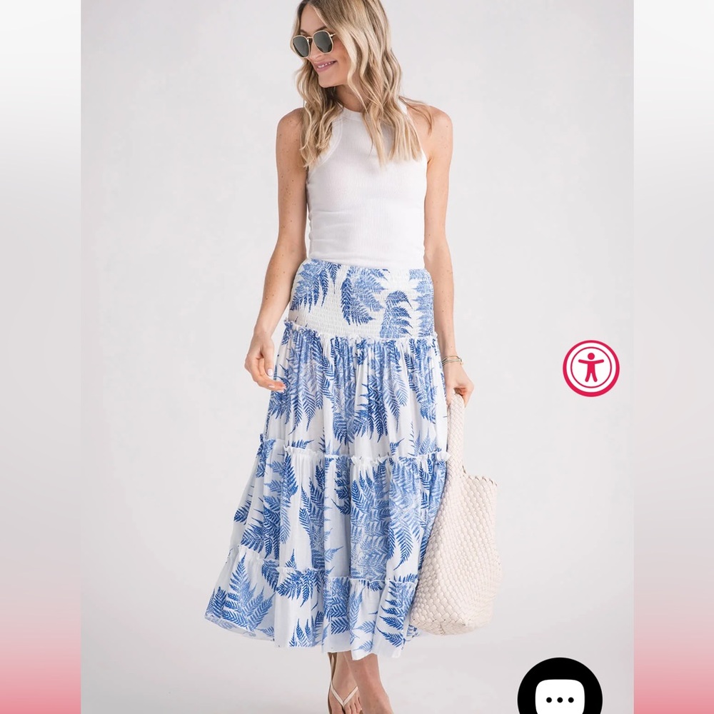 Eesome fern print skirt